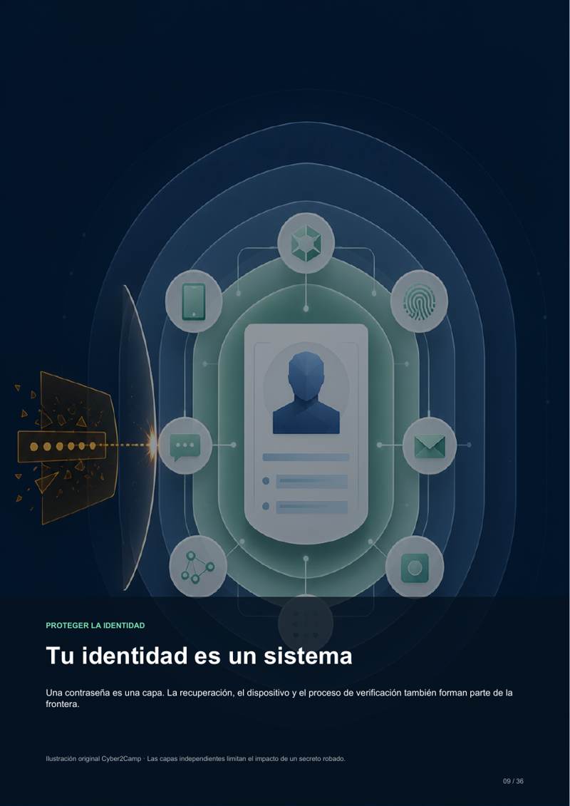 Vista previa de la sección sobre identidad